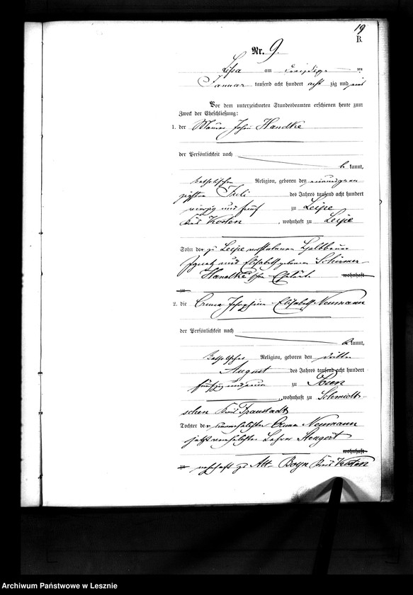 Obraz 20 z jednostki "[Księga małżeństw - wieś]"