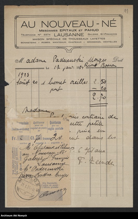 image.from.unit.number "Rachunki i kwity dotyczące utrzymania Riond Bosson"
