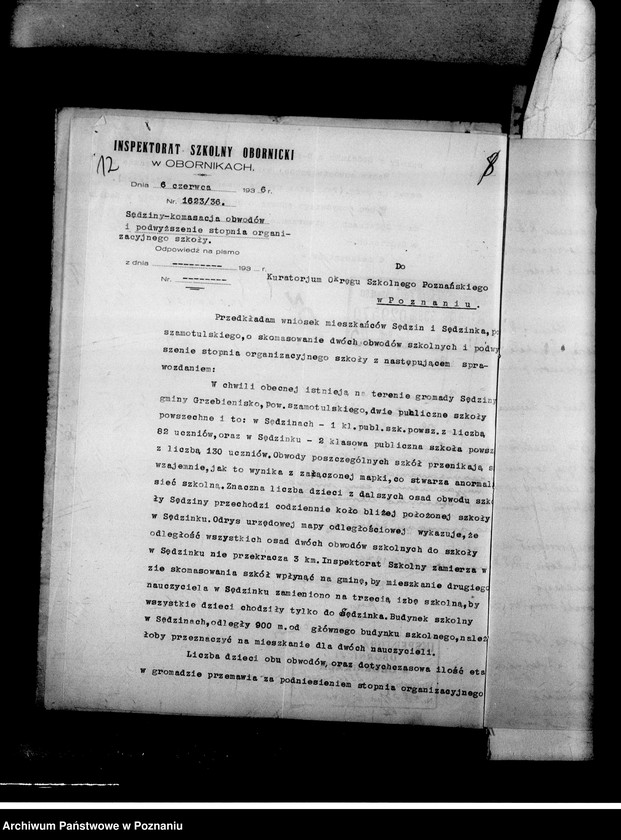 Obraz 15 z jednostki "Szkoła Powszechna- Sędzin, powiat Szamotuły"