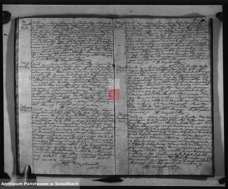 image.from.unit.number "Duplikat Urodzonych, Zaślubionych i Zejscia Parafii Filipowskiej za rok 1845"