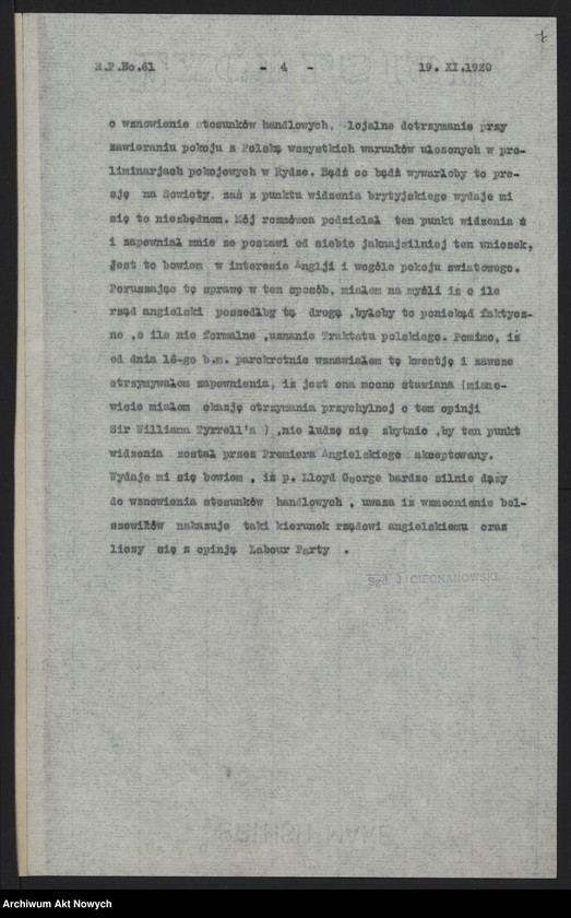 image.from.unit.number "Raporty polityczne Poselstwa Polskiego w Londynie nr 61-66,68, przesłane przez J. Ciechanowskiego"