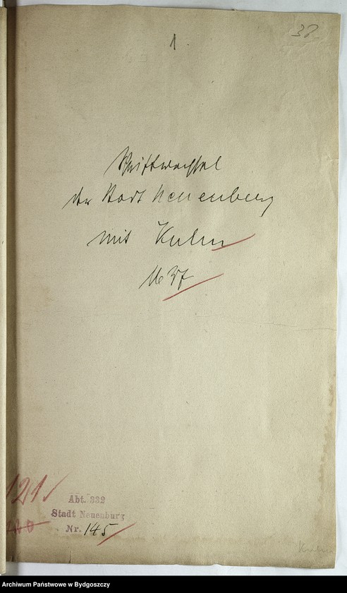 image.from.unit.number "Schriftwechsel der Stadt Neuenburg mit Kulm"
