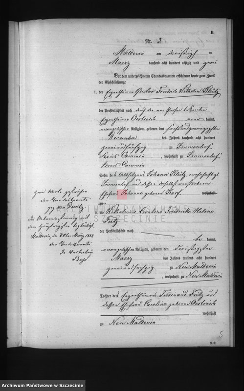 Obraz 15 z jednostki "Heiraths-Register (Neben-Register)"
