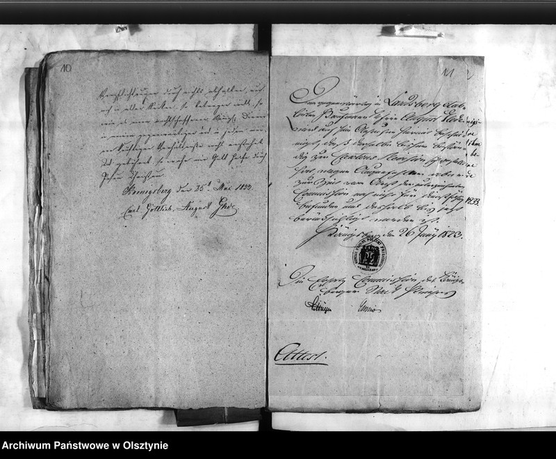 image.from.unit.number "Abtheilung des Innern. Personalia des bei der Feuer-Sozietäts Direktion aus gestellten Controlleur Glede [August]"