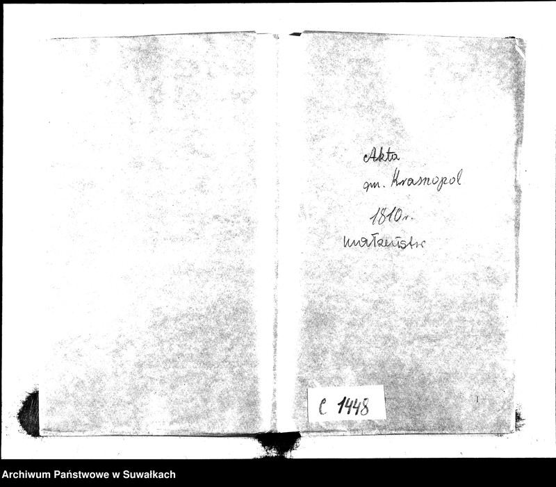 Obraz 2 z jednostki "Akta Cywilne Małżeństwa Gminy Krasnopolskiey od R.1810 1-go Maja do R. 1811 1-go Maja."