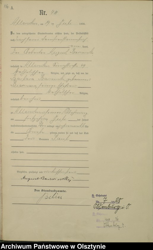 image.from.unit.number "Geburts-Haupt-Register Tom II, Nr 398-778"