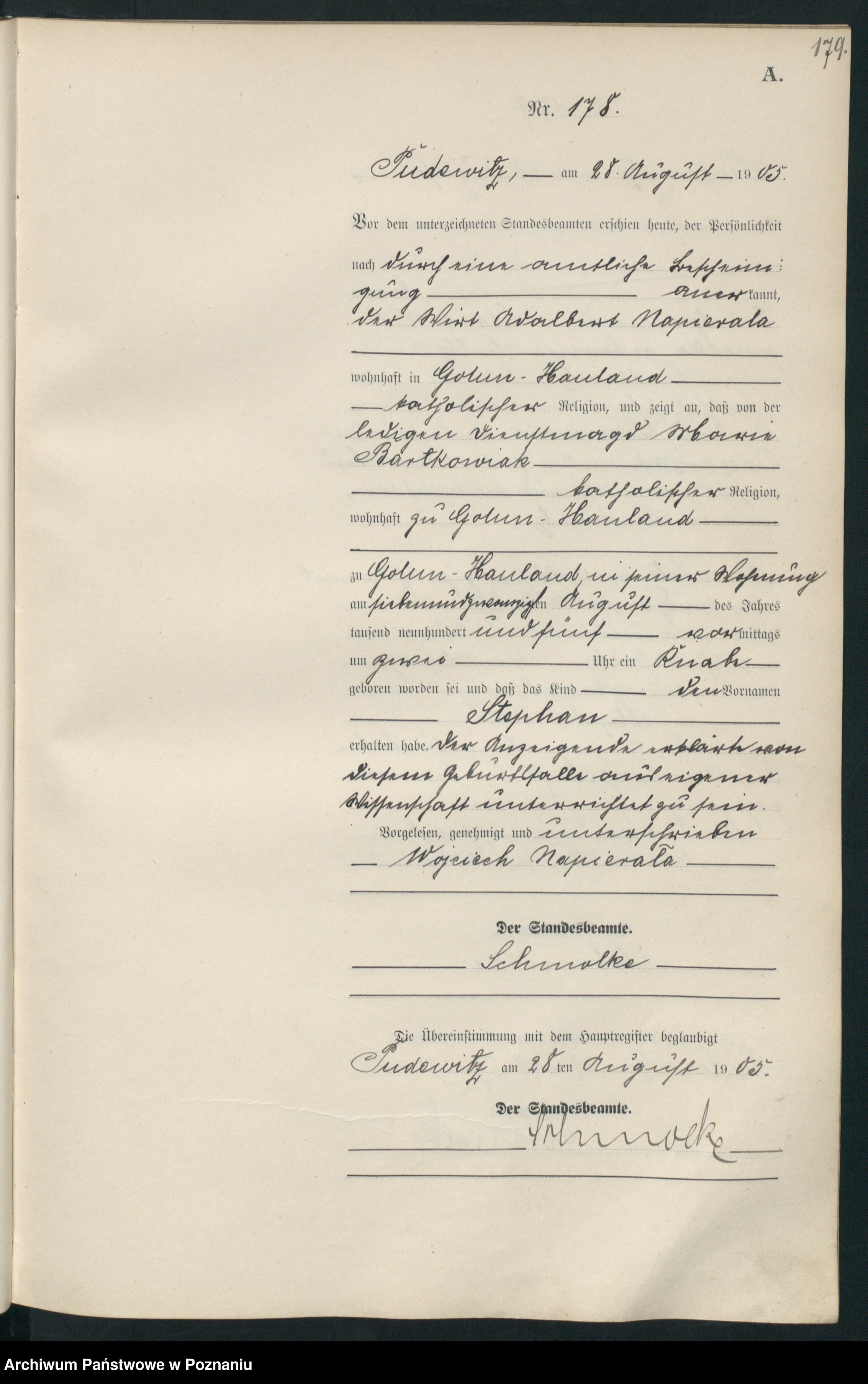 Skan z jednostki: Urodzenia