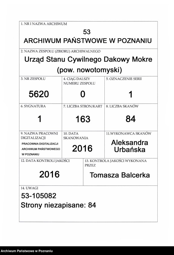 image.from.team "Urząd Stanu Cywilnego Dakowy Mokre (pow. nowotomyski)"