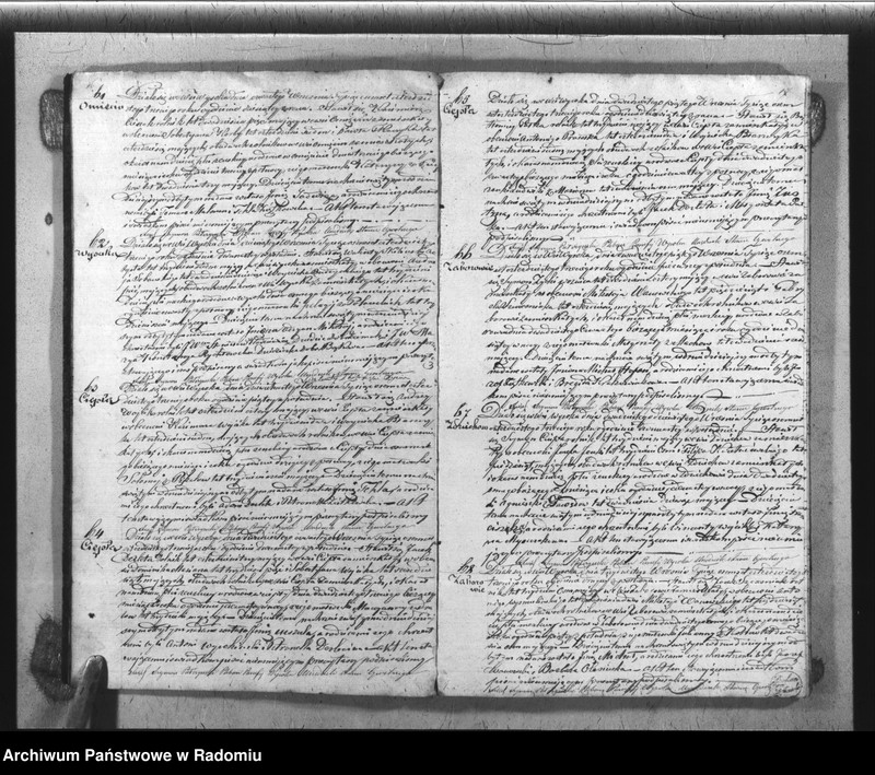 image.from.unit.number "Książka Duplikat Akt Cywilno - Religijnych Parafij Wysoka w okręgu Szydłowieckim Powiecie Opoczyńskim Gubernij Sandomierskiey na rok 1843 sporządzony"