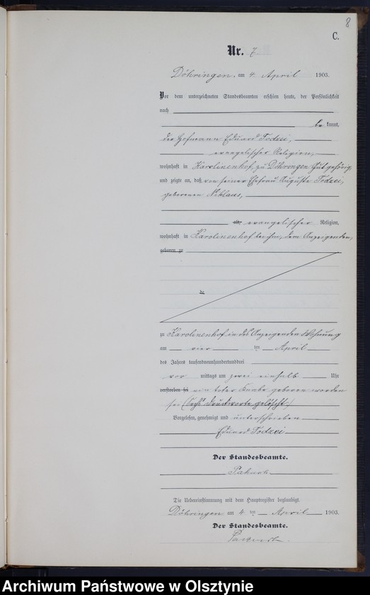 image.from.unit.number "Sterbe-Neben-Register Nr 1 - 21"