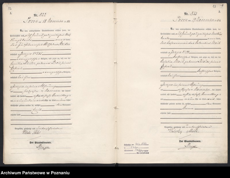 Obraz 10 z jednostki "Księga urodzeń t. III"