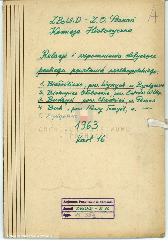 Obraz 4 z jednostki "Relacje i wspomnienia dotyczące powstania wielkopolskiego: 1. Białośliwie, powiat Wyrzysk, województwo bydgoskie, 2. Biskupice Ołoboczne, powiat Ostrów Wielkopolski, województwo poznańskie, 3. Budzyń, powiat Chodzież, województwo poznańskie, 4. Buk, powiat Nowy Tomyśl, województwo poznańskie. Zdjęcie: s.12. - fotografia relacjonującego."