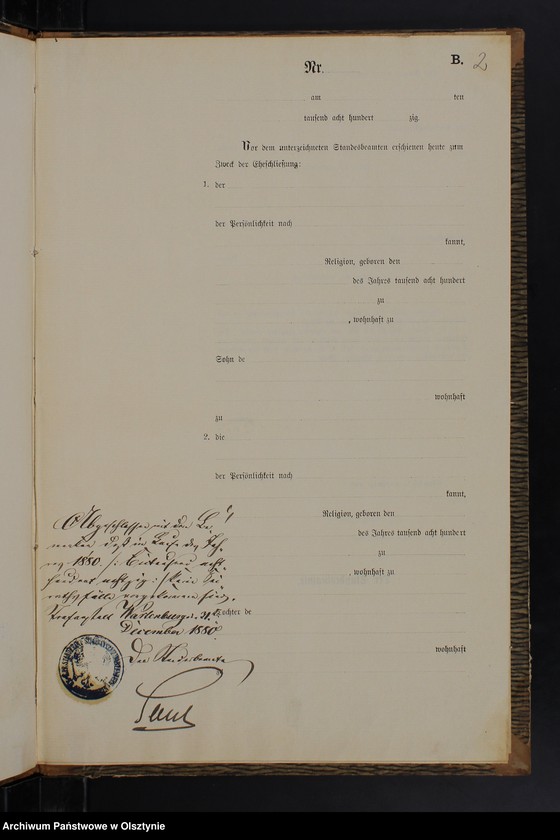 image.from.unit.number "Heiraths-Haupt-Register /wpisów nie było/"