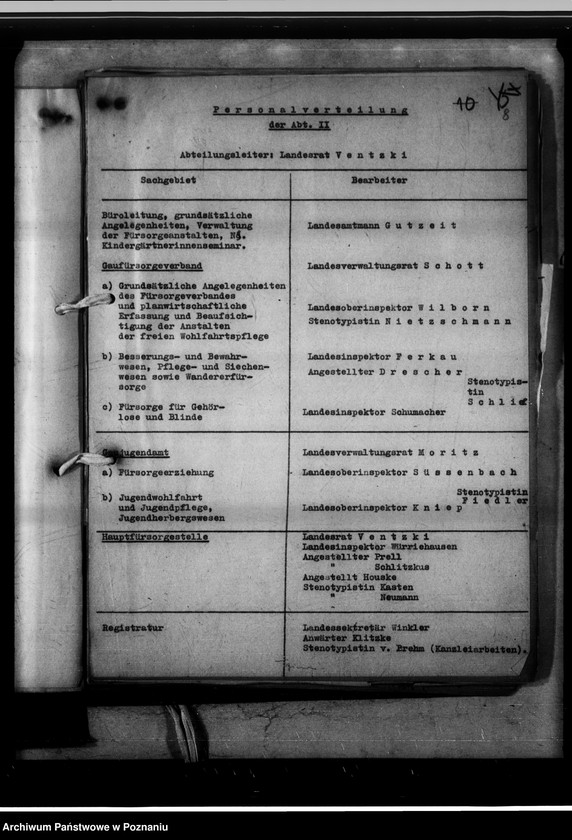 Obraz 11 z jednostki "Geschäftsverteilung Abteilung III."