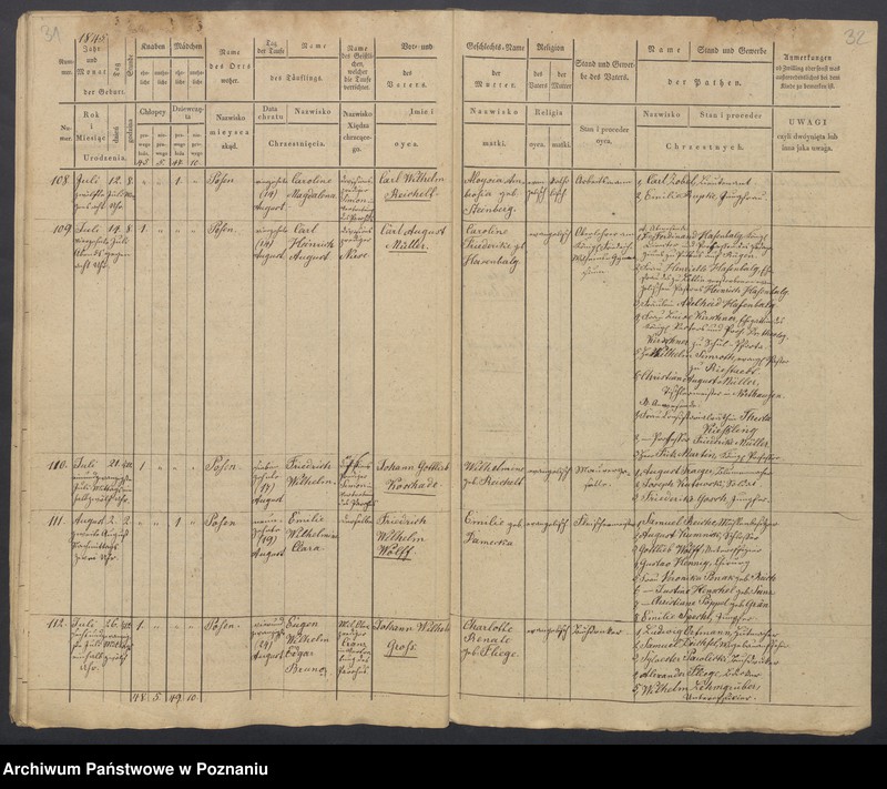 Obraz 18 z jednostki "Duplikat des Taufregisters"