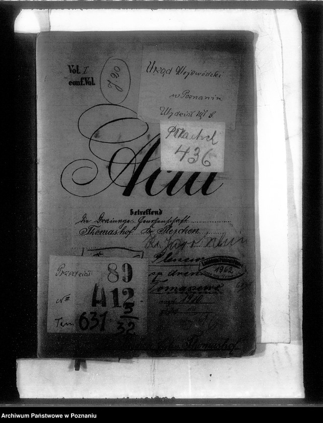 Obraz 4 z jednostki "Die Draenage-Genossenschaft Thomashof Kreis Pleschen Tomaszewo"