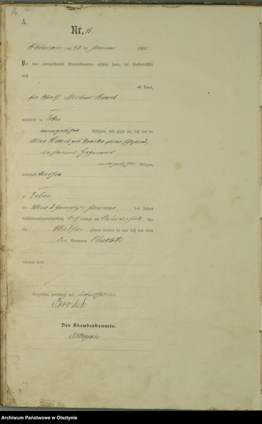 image.from.unit.number "Geburts-Haupt-Register Nr 1 - 129"