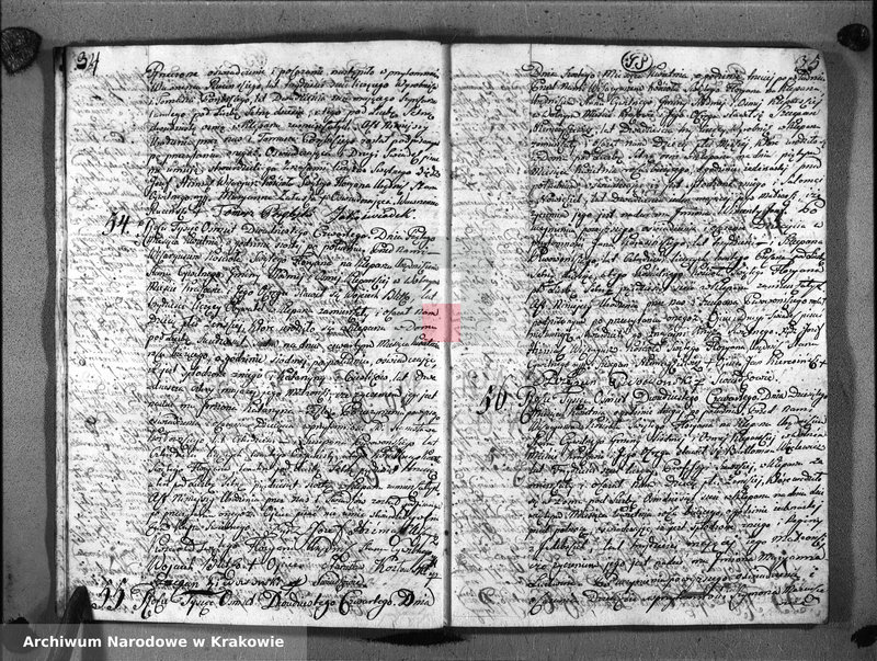 Obraz 20 z jednostki "Księga Aktów Urodzenia i Uznania dla Parafii Sgo Floryana przy Krakowie na Rok 1824"