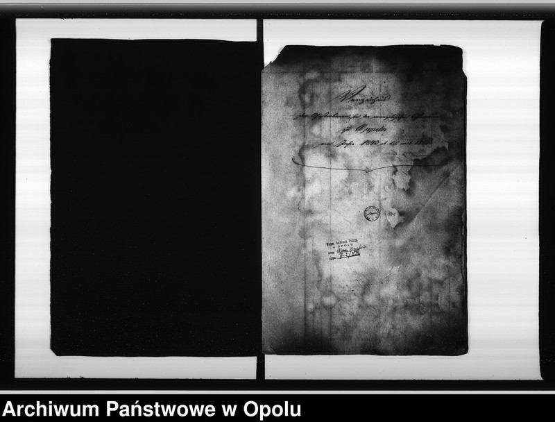 image.from.unit.number "Verzeichnis der Gestorbenen bei der Ewangelichen Gemeinde zu Oppeln vom Jahre 1843 ab bis incl[usive] 1853."