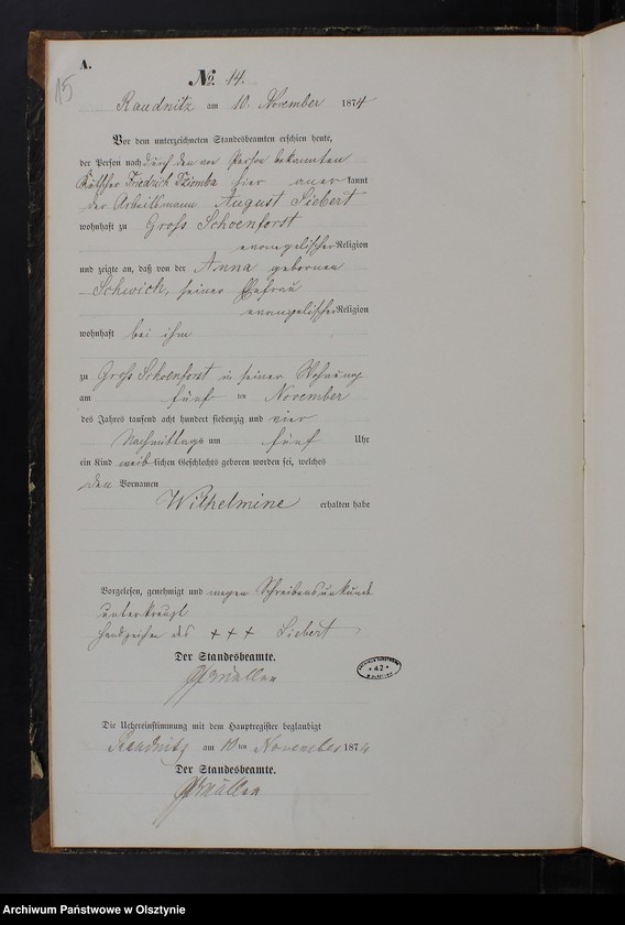 image.from.team "Urząd Stanu Cywilnego w Rudzienicach pow. iławski ( dawny pow. suski )"