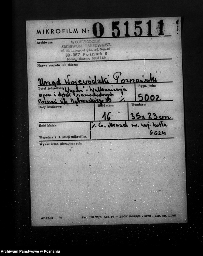 Obraz 2 z jednostki ""Wul-gum" Wulkanizacja opon i dętek samochodowych Poznań ul. Dąbrowskiego 33 G. Menzel nr woj. 6624"