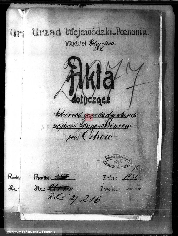 Obraz 4 z jednostki "Nadzór nad gospodarką w lasach majętności Gorzno-Biniew powiat ostrowski"