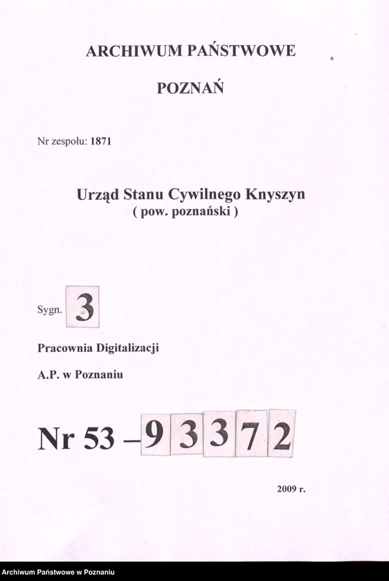 Obraz 1 z jednostki "Księga zgonów"
