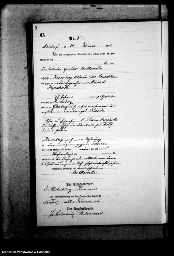 Obraz 13 z jednostki "Księga zgonów"