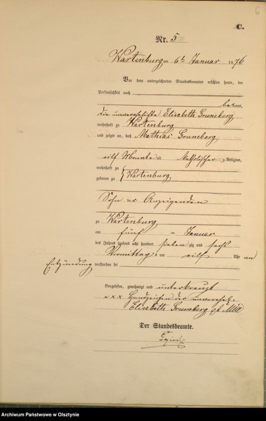 image.from.unit.number "Sterbe-Haupt-Register Nr 1 - 150"