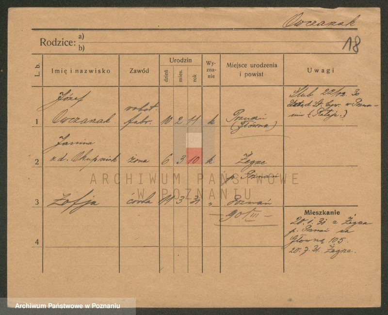 Obraz 18 z jednostki "Owczarzak - Ożyński"