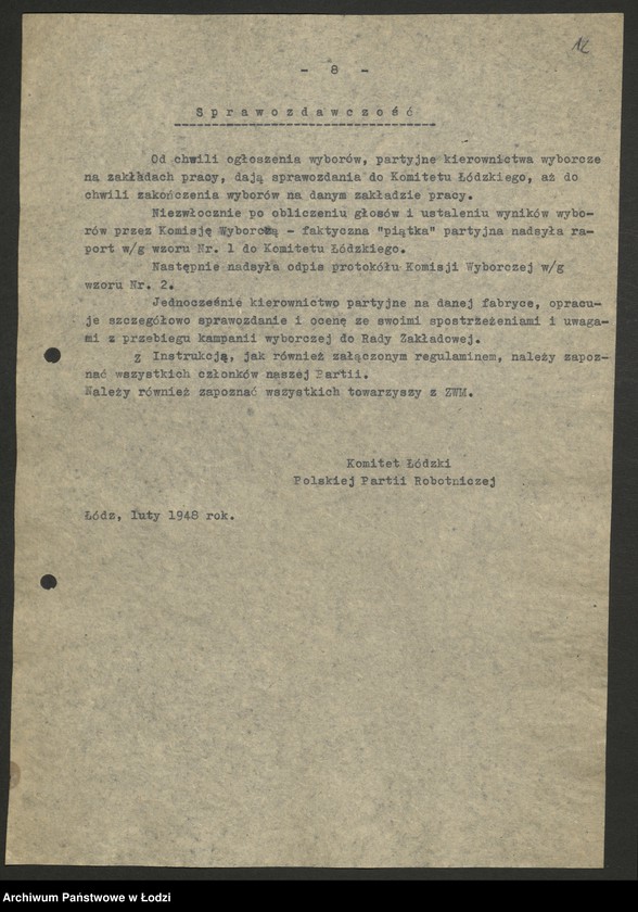 Obraz 13 z jednostki "Uchwały, pisma okólne i instrukcje Wydziału"