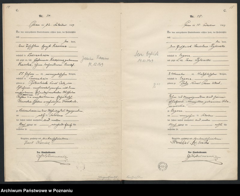 Obraz 10 z jednostki "Księga miejscowa zgonów [Rejestr główny zgonów]"