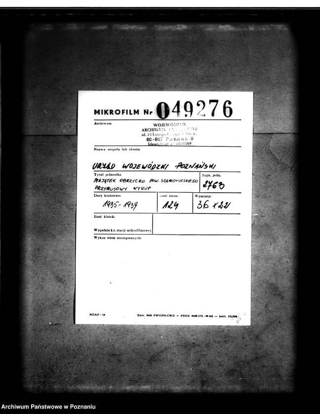 Obraz 2 z jednostki "Majątek Obrzycko powiatu szamotulskiego przymusowy wykup"