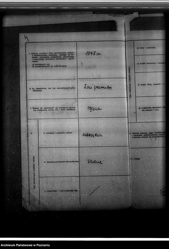 Obraz 9 z jednostki "/Projekt urządzenia warsztatu remontu samochodów przy ul. Dąbrowskiego nr 30/"