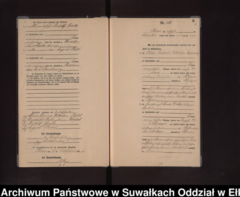 image.from.unit.number "Heiraths-Neben-Register des Preussischen Standes-Amtes Rhein Kreis Loetzen"