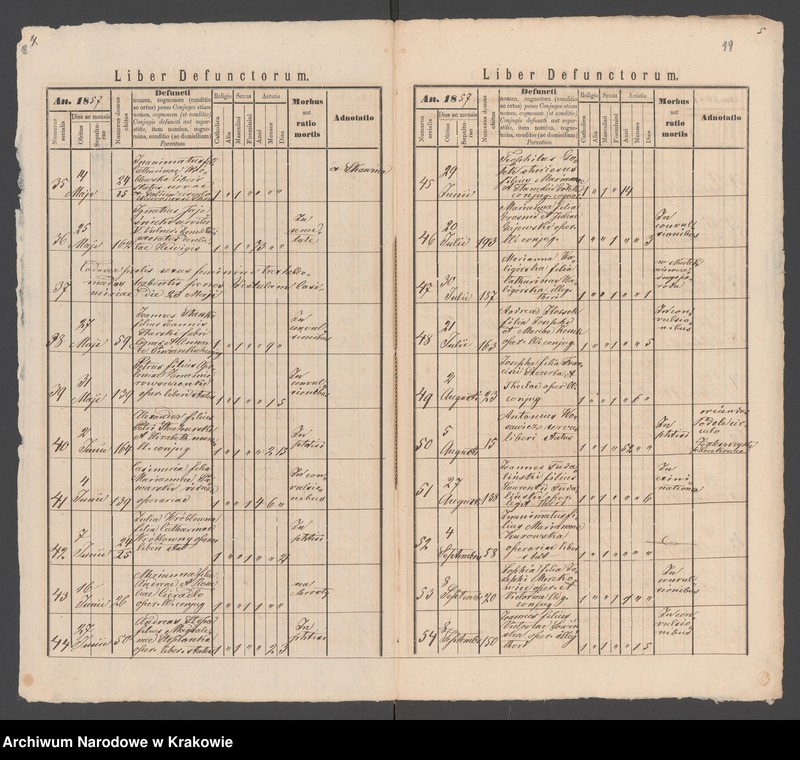image.from.unit.number "Eccl. paroch. II. Corporis Lati Cracoviae Liber Defunctorum 1856"