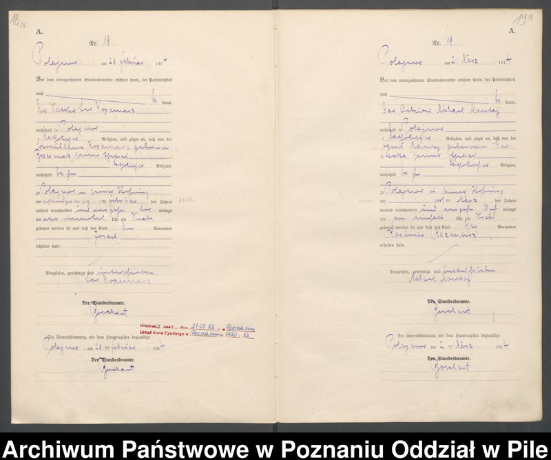 Obraz 12 z jednostki "Księga urodzeń"