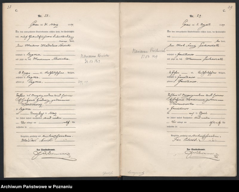 Obraz 17 z jednostki "Księga miejscowa zgonów [Rejestr główny zgonów]"