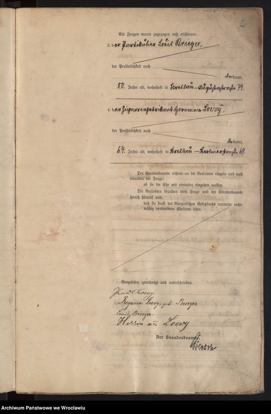 image.from.unit.number "Heiraths-Haupt-Register Breslau I 1900 Band 1"