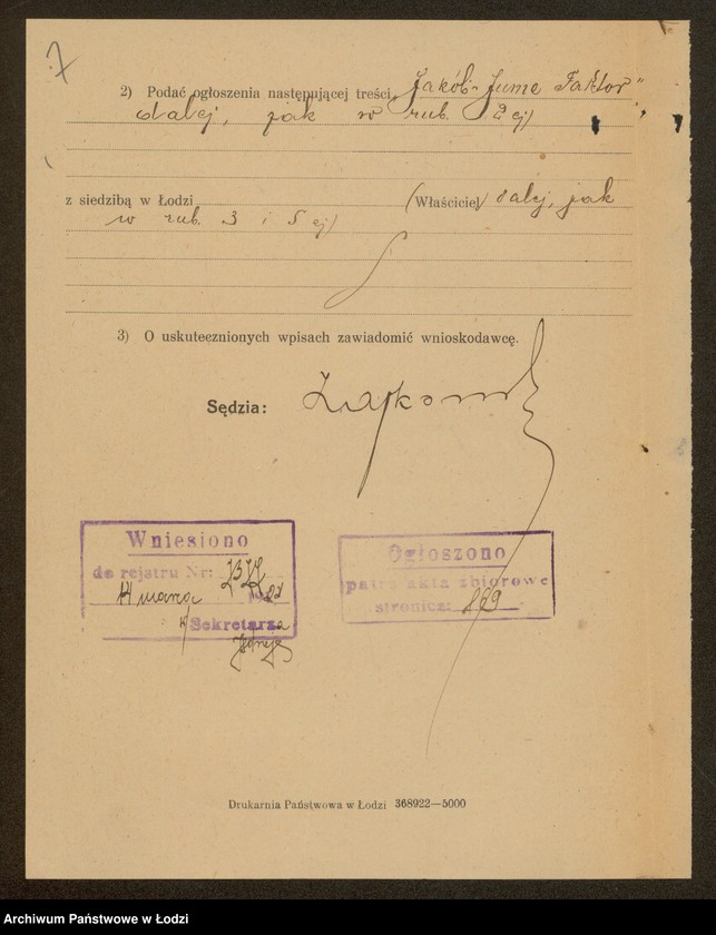 Obraz 9 z jednostki "Jakób Jume Faktor- sprzedaż manufaktury"