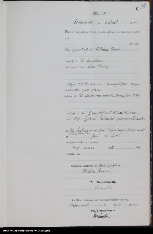 image.from.unit.number "Sterbe-Neben-Register Nr 1 - 69"