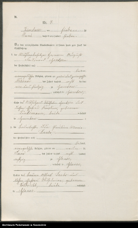 Obraz 10 z jednostki "Heiratsregister"