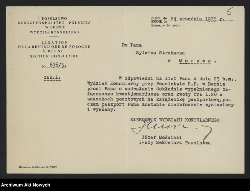 image.from.unit.number "Poselstwo R.P. w Bernie; Załączniki: 2 kwestionariusze paszportowe I. Paderewskiego; L.8"