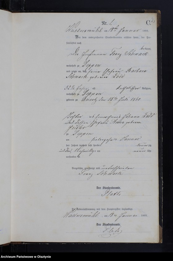 image.from.unit.number "Sterbe-Neben-Register Nr 1 - 28"