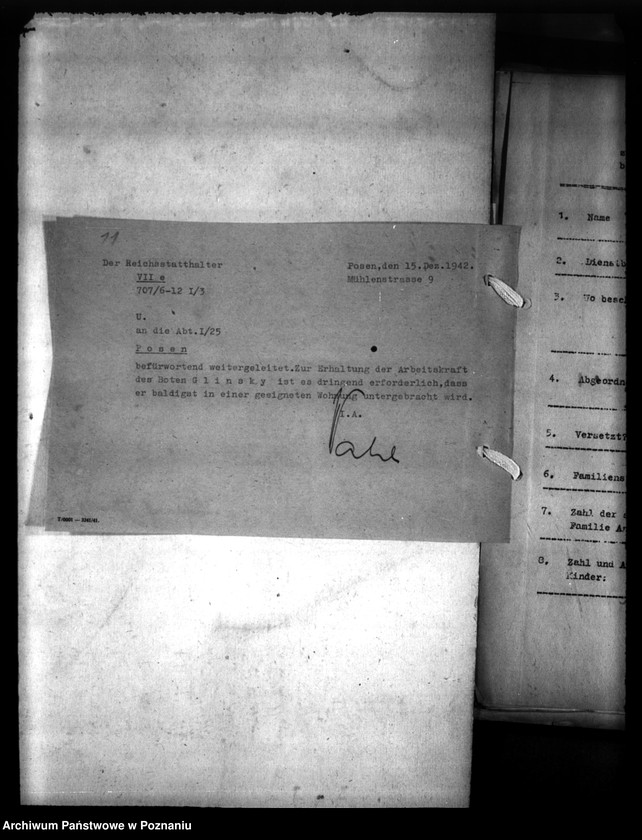 Obraz 15 z jednostki "Wohnungszuweisungen für Deutsche. Verdrängung der Polen."