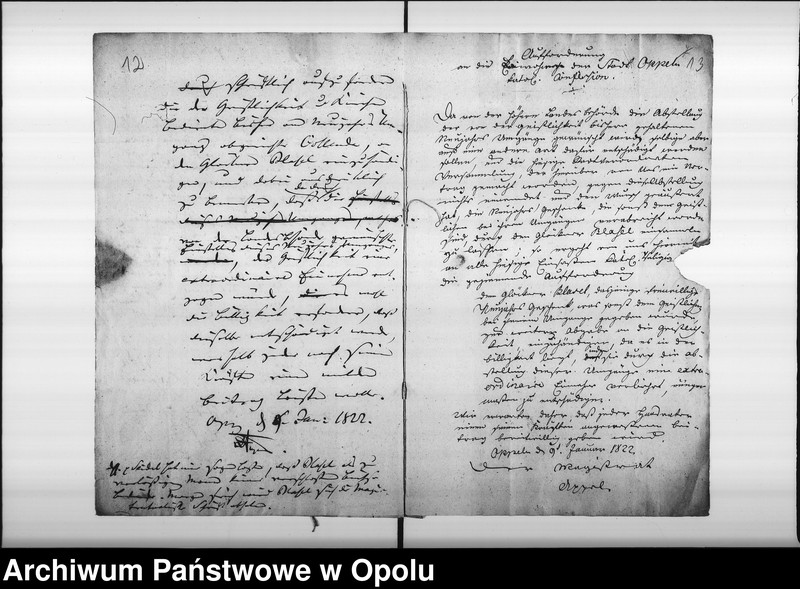 Obraz 11 z jednostki "Acta von Abstellung der Neujahrs - Umgänge der hiesigen katholischen Geistlichkeit Vol. I de anno 1821"