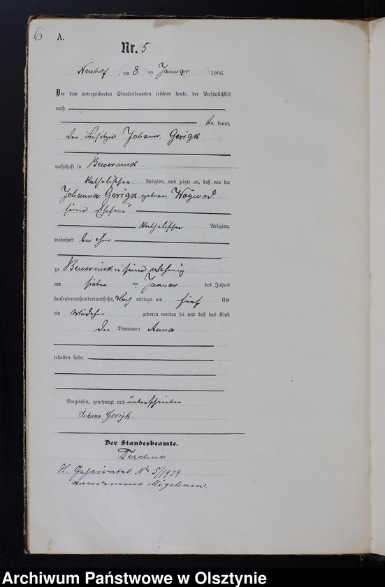 image.from.unit.number "Geburts Haupt-Register Nr.1-129"