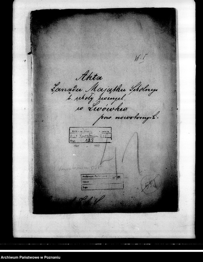 Obraz 4 z jednostki "Zarząd majątkiem szkolnym byłej szkoły ewangelickiej we Lwówku, powiat nowotomyski"