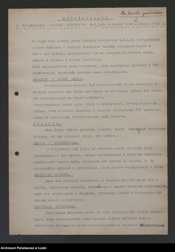 Obraz 12 z jednostki "Sprawozdania z akcji organizowanych przez Wydział"