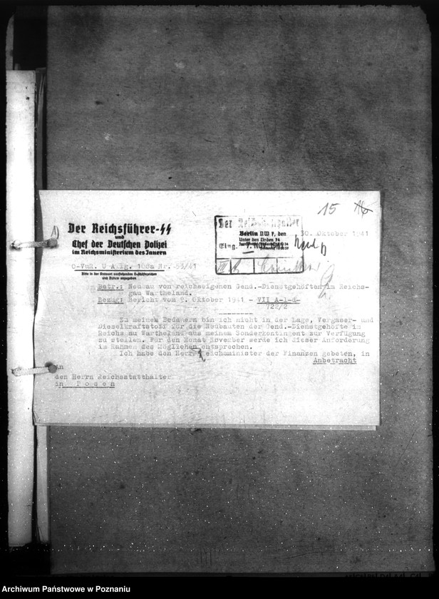 Obraz 20 z jednostki "Allgemeine Bauangelegenheiten der Gendarmerie. Erlase, Verfügungen unsw."